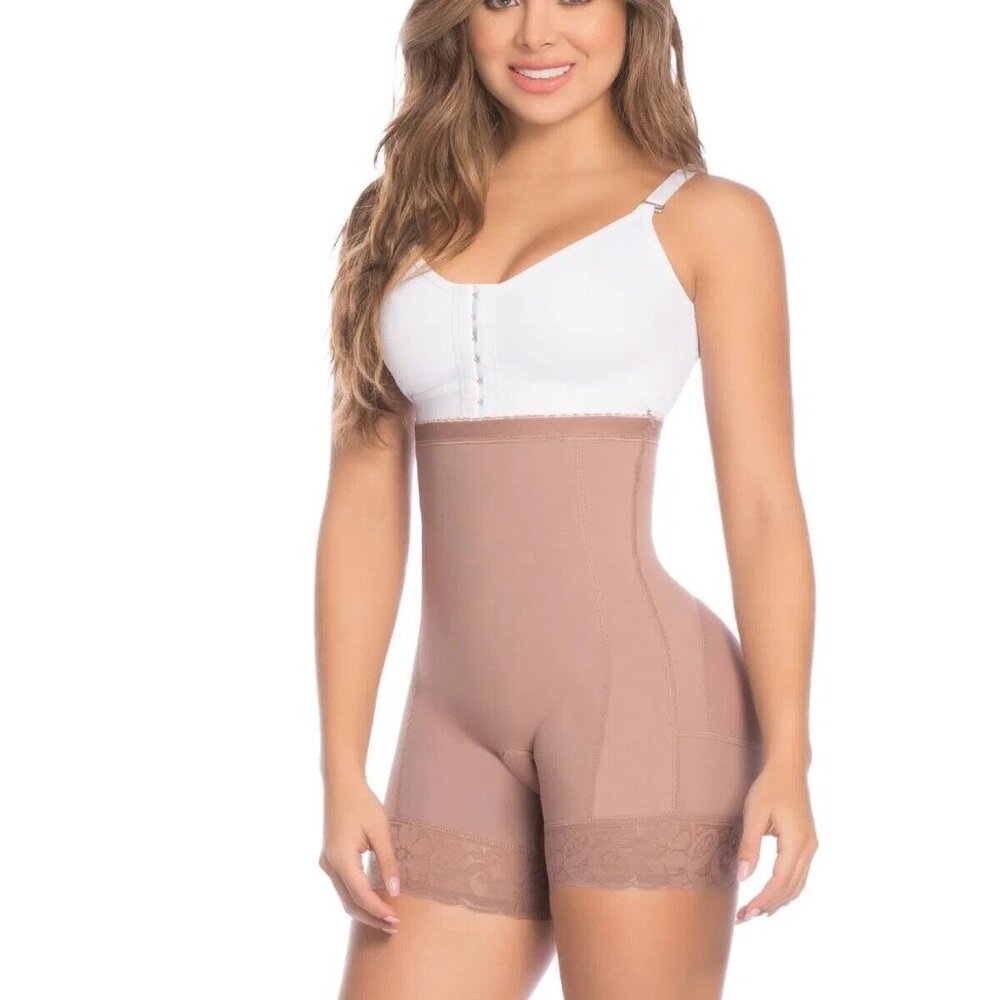 Faja colombiana shorts alto con moldeo ref 11385 fajate